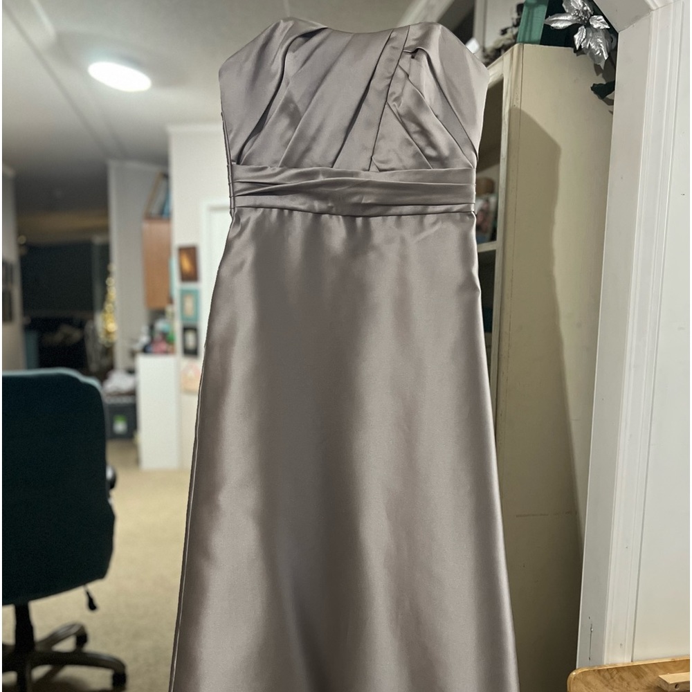 Silver formal dress never worn